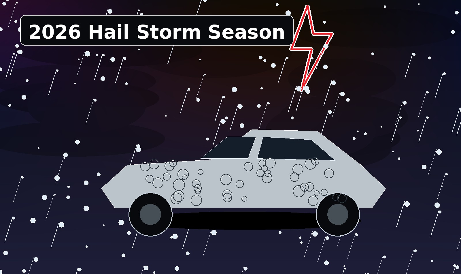 Severe hail storm season and auto hail damage repair in Volusia County Florida