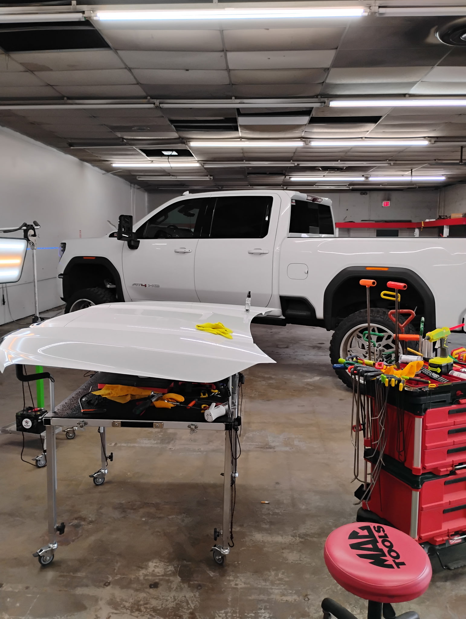 Discount Dents hail damage and paintless dent repair illustration